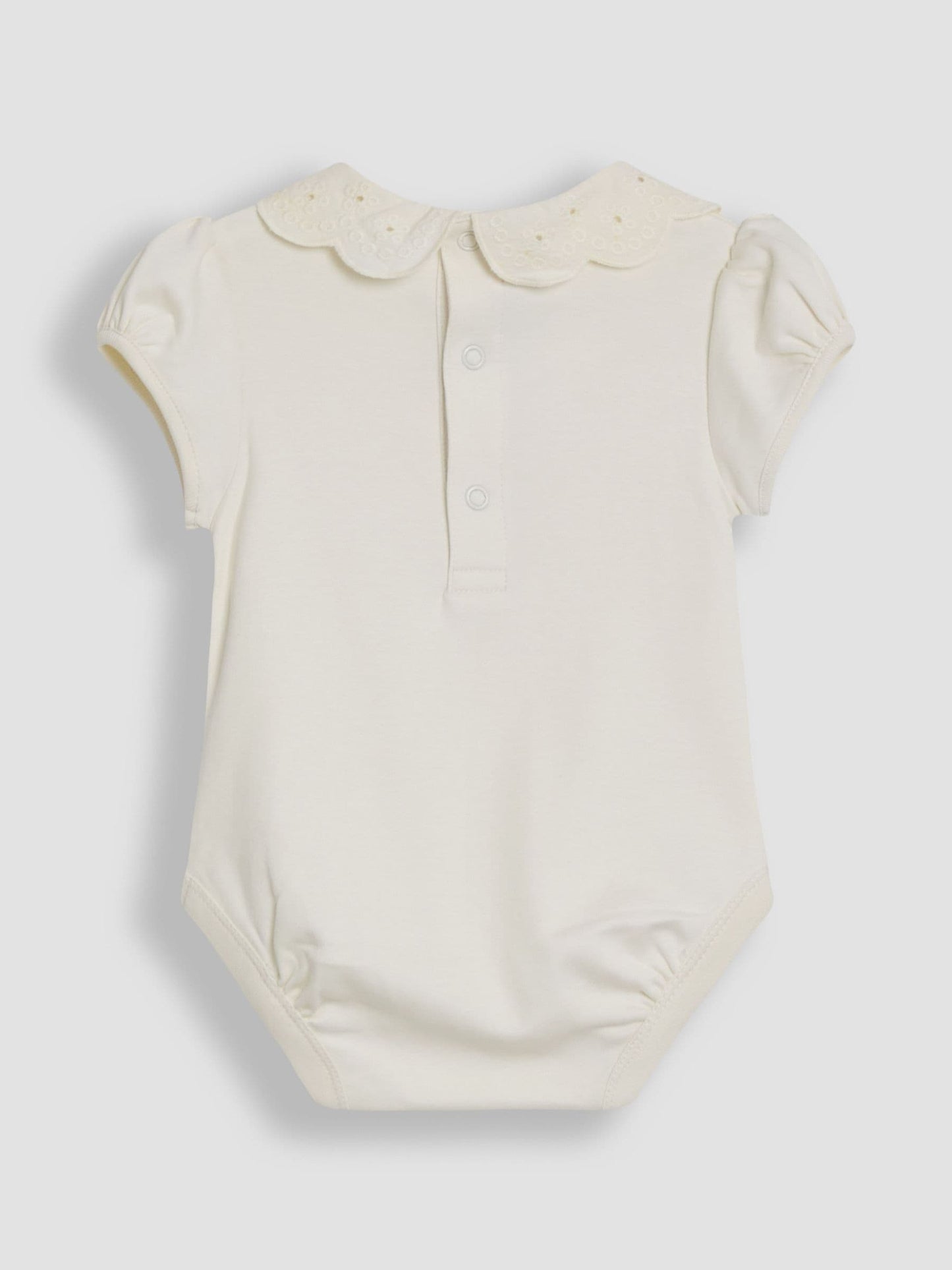 JoJo Maman Bébé Cream Broderie Collar Body image 4
