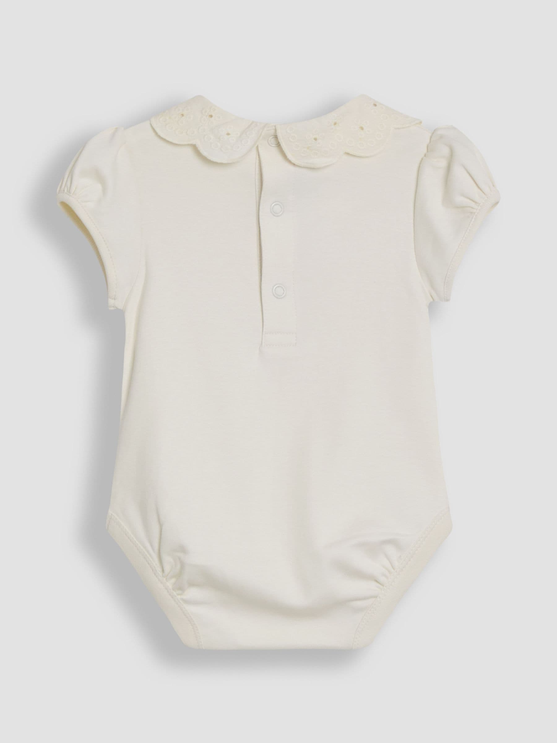 JoJo Maman Bébé Cream Broderie Collar Body image 4