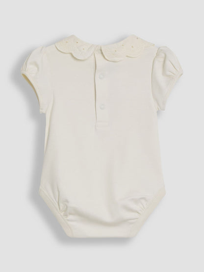 JoJo Maman Bébé Cream Broderie Collar Body image 4