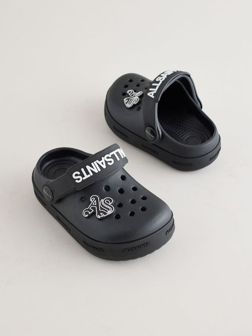 smALLSAINTS Black Clog Sandals image 1
