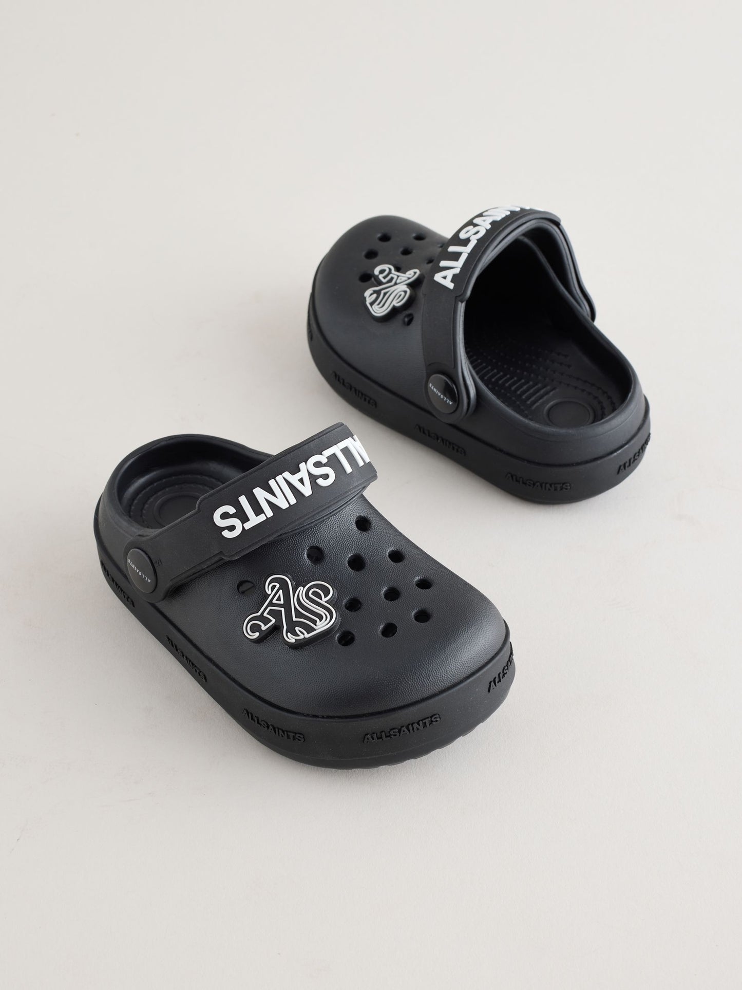 smALLSAINTS Black Clog Sandals image 1