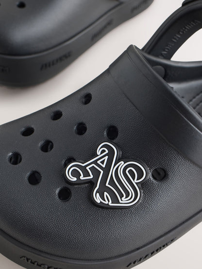 smALLSAINTS Black Clog Sandals image 4