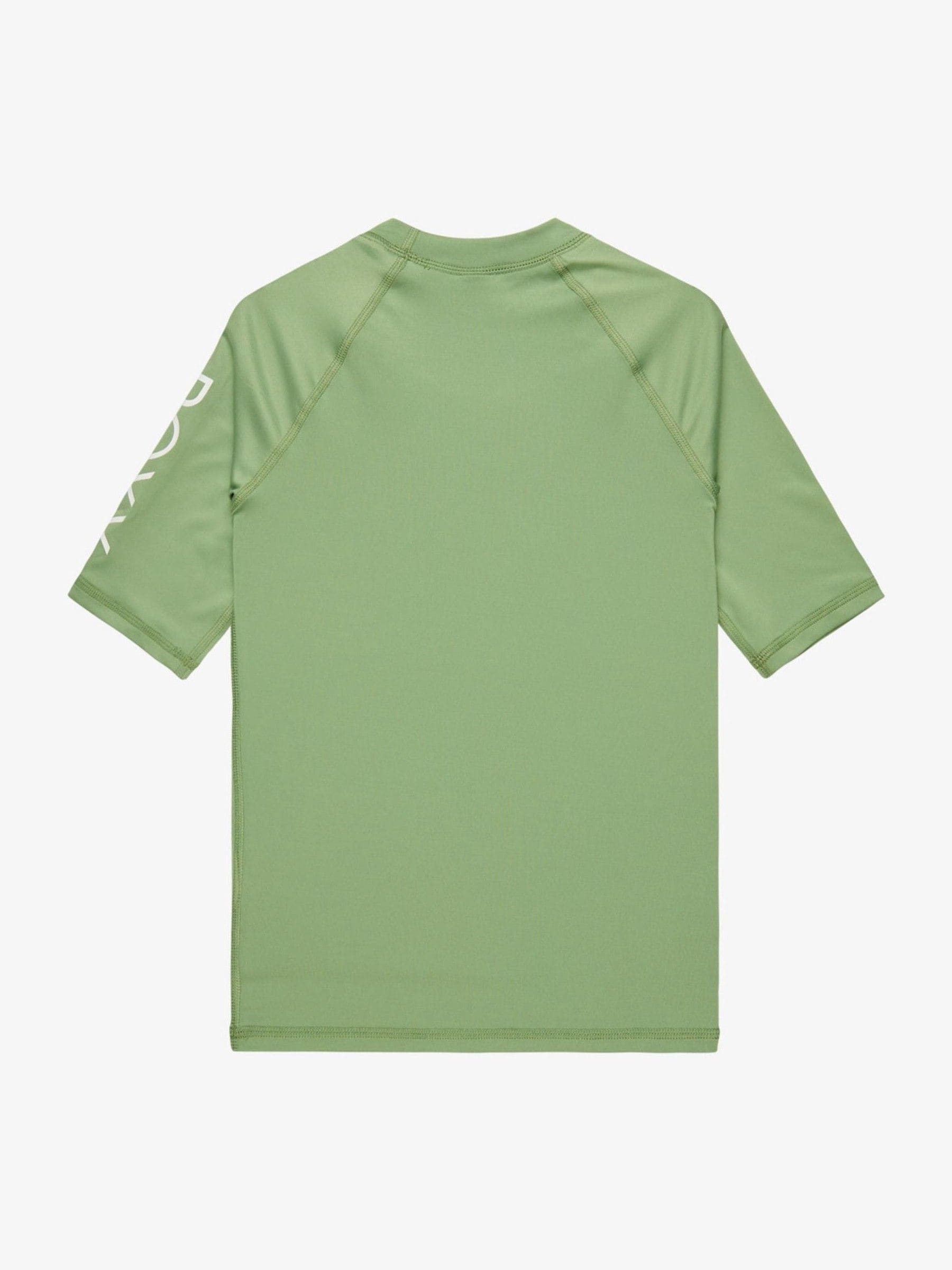 Dsiney Kidz - Roxy Green Girls Wholehearted Short Sleeve Logo Rash Vest image 2