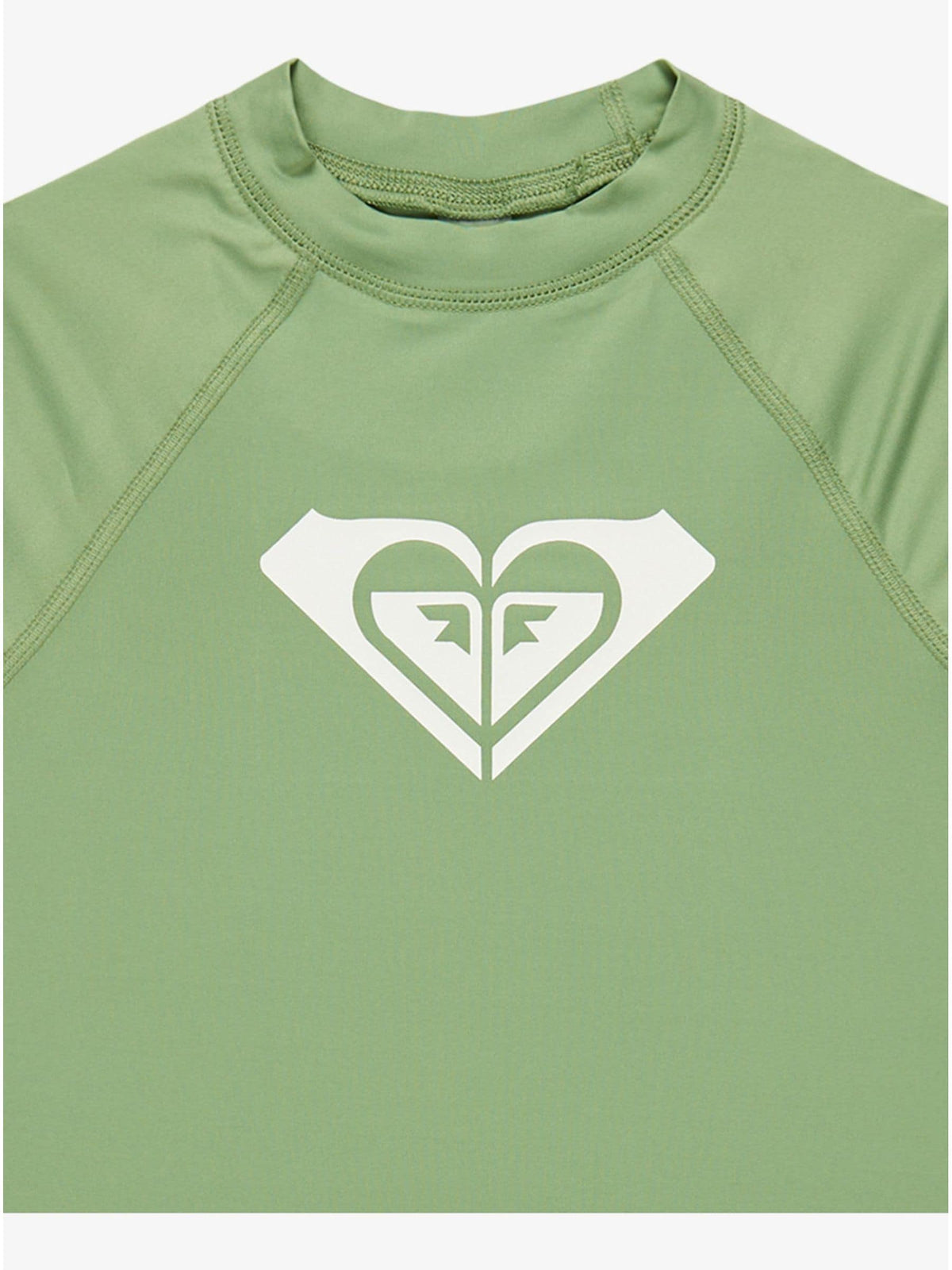 Dsiney Kidz - Roxy Green Girls Wholehearted Short Sleeve Logo Rash Vest image 3