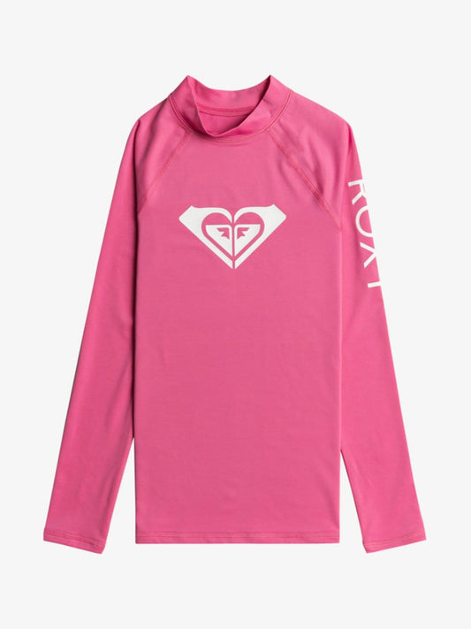 Dsiney Kidz - Roxy Lilac Purple Whole Hearted Long Sleeve Logo Rash Vest image 1