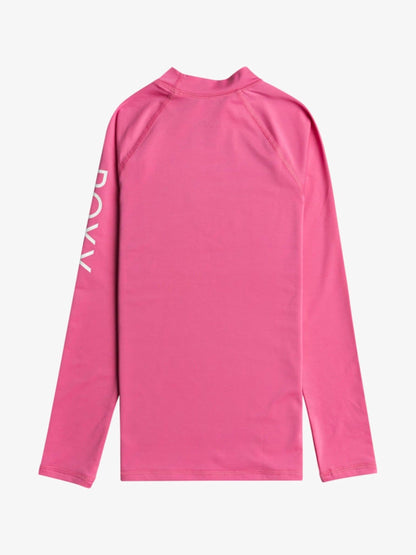Dsiney Kidz - Roxy Lilac Purple Whole Hearted Long Sleeve Logo Rash Vest image 2