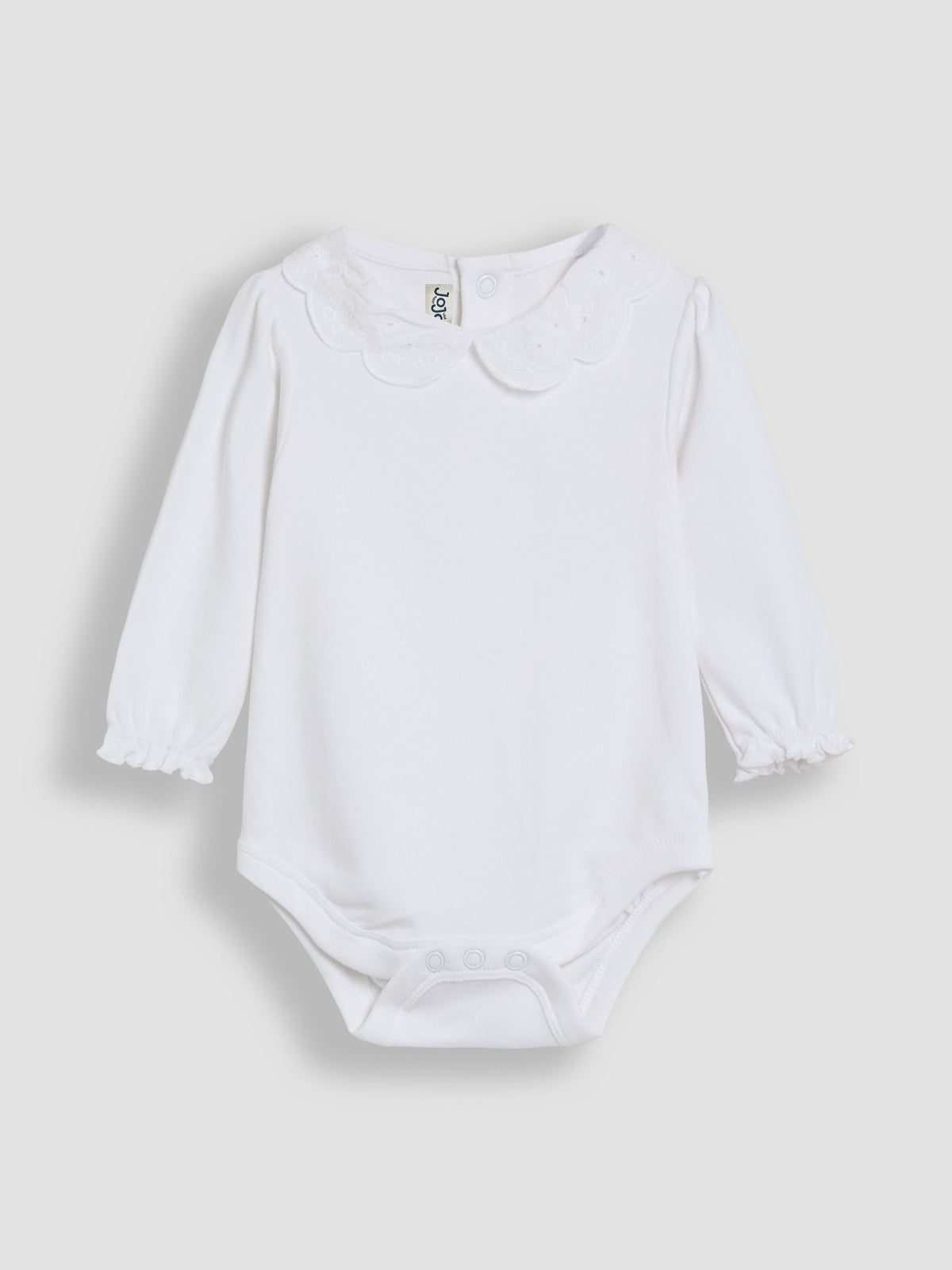 Dsiney Kidz - JoJo Maman Bébé White Broderie Collar Long Sleeve Body image 1