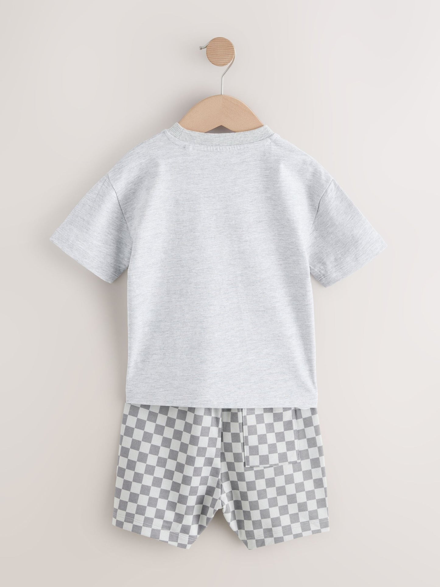 Blue/Grey Short Sleeve T-Shirts & Shorts Set 3 Pack (3mths-7yrs) image 7