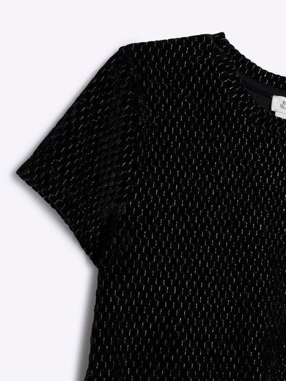 Dsiney Kidz - River Island Black Velvet Cotton Kickflare Set image 4