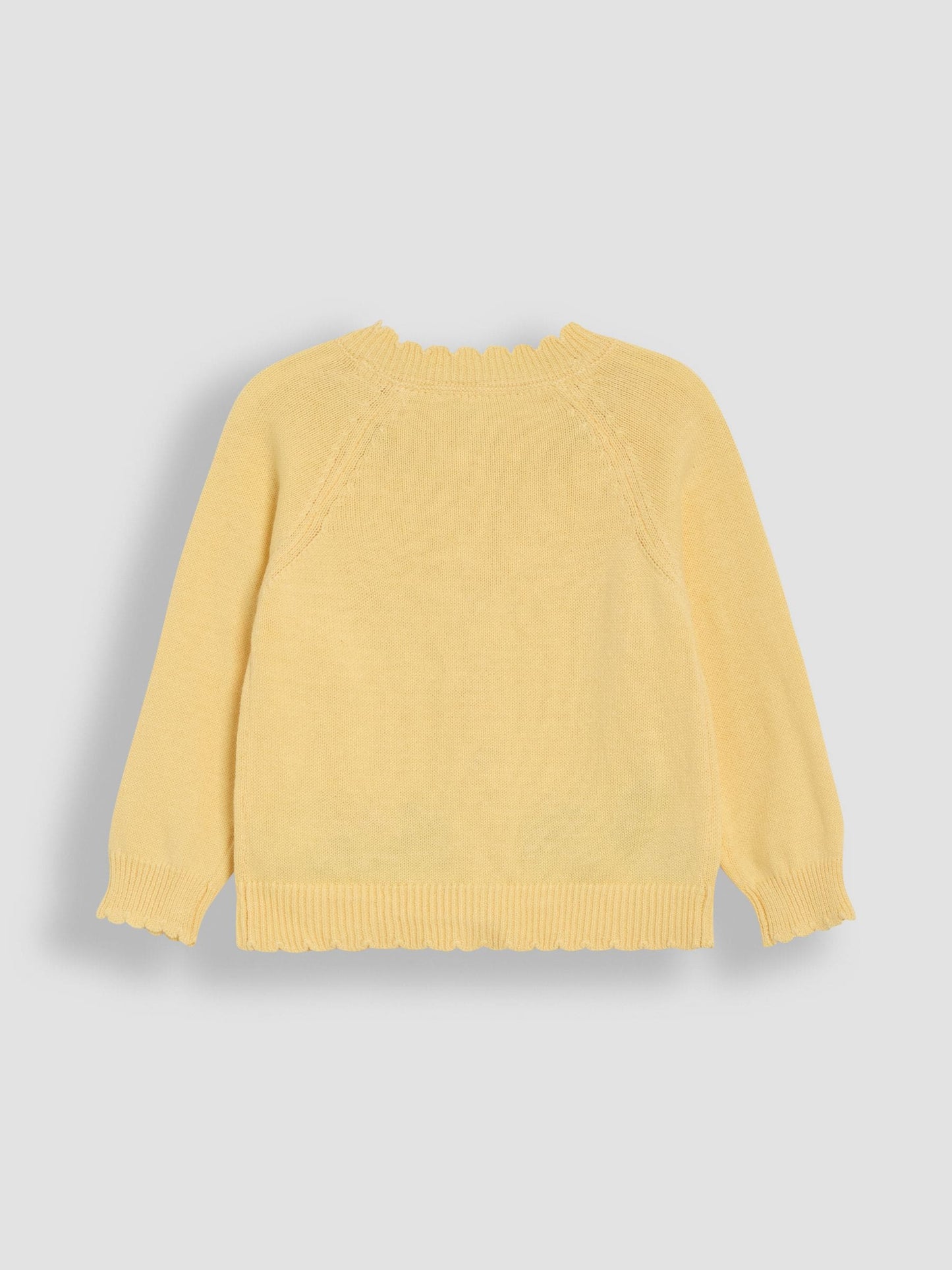 Dsiney Kidz - JoJo Maman Bébé Yellow Duck Embroidered Appliqué Character Cardigan image 7