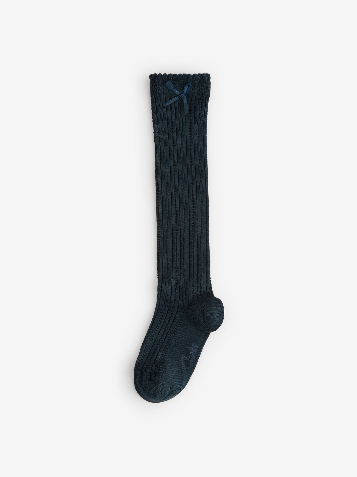 Clarks Navy Knee High School Socks 2 Pack image 3