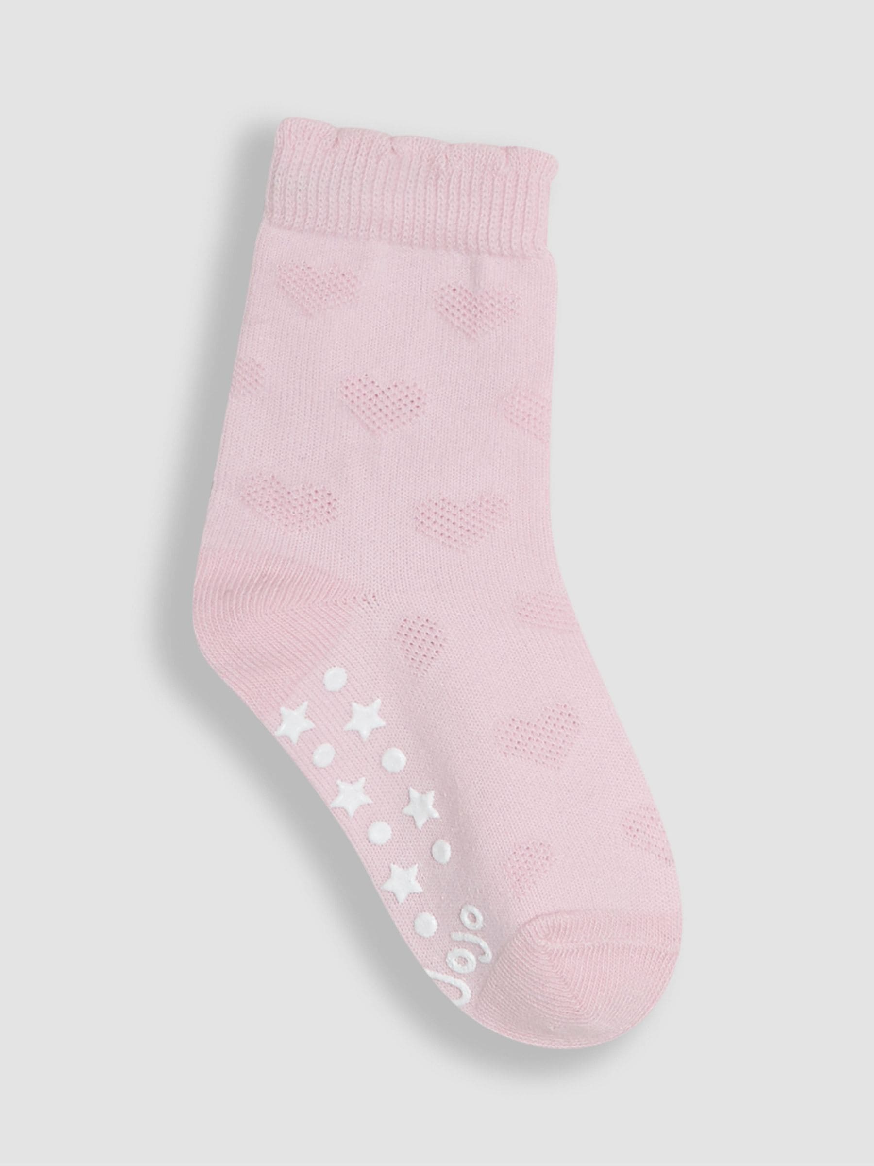 JoJo Maman Bébé Pink 5-Pack Socks image 5