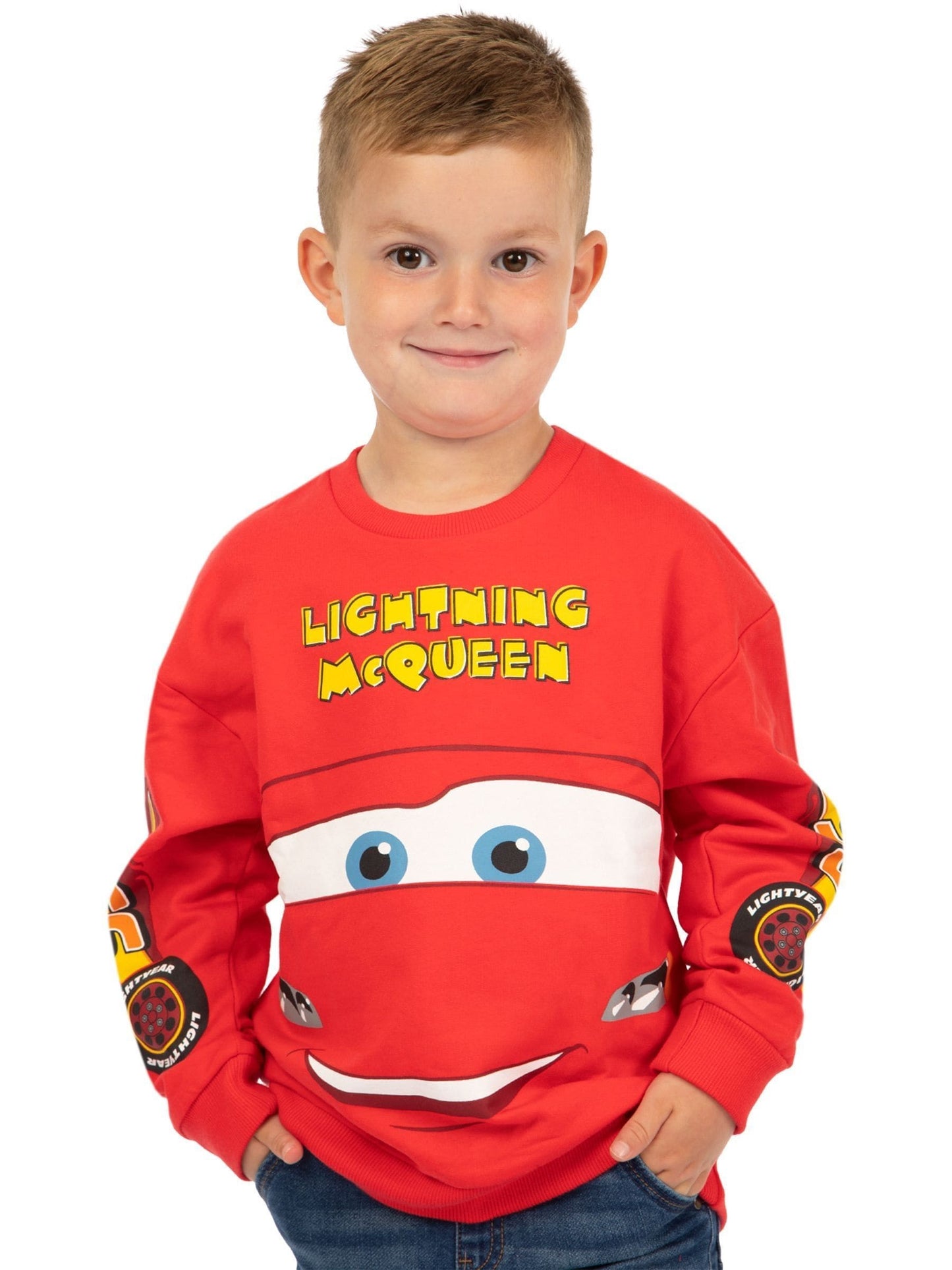 Dsiney Kidz - Character Red Disney Cars Lightning McQueen 100% Cotton Sweatshirt image 7