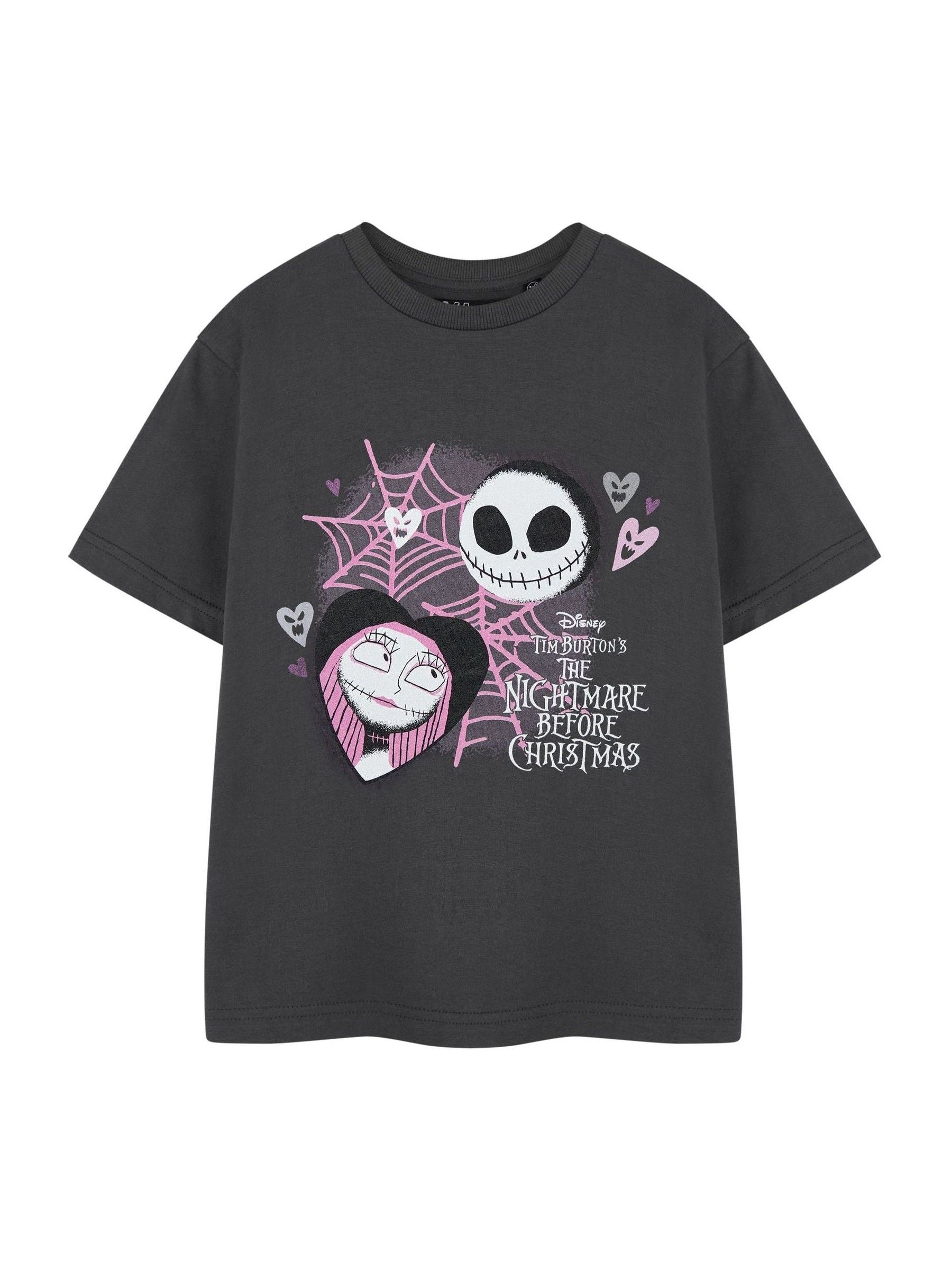 Dsiney Kidz - Vanilla Underground Grey Kids Unisex 100% Cotton Disney The Nightmare Before Christmas Licensed Halloween T-Shirt image 1