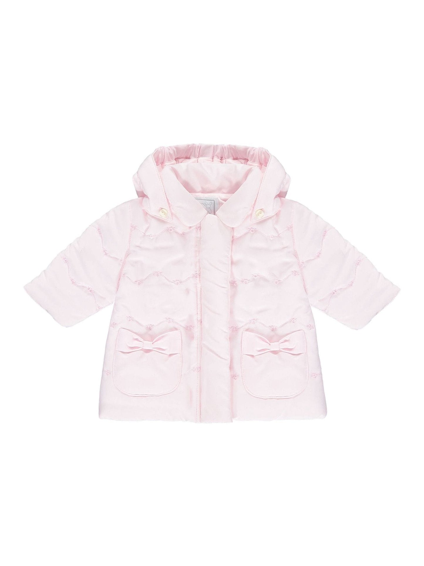 Dsiney Kidz - Emile Et Rose Pink Flower Emb Pockets And Mitts Microfibre Jacket image 2