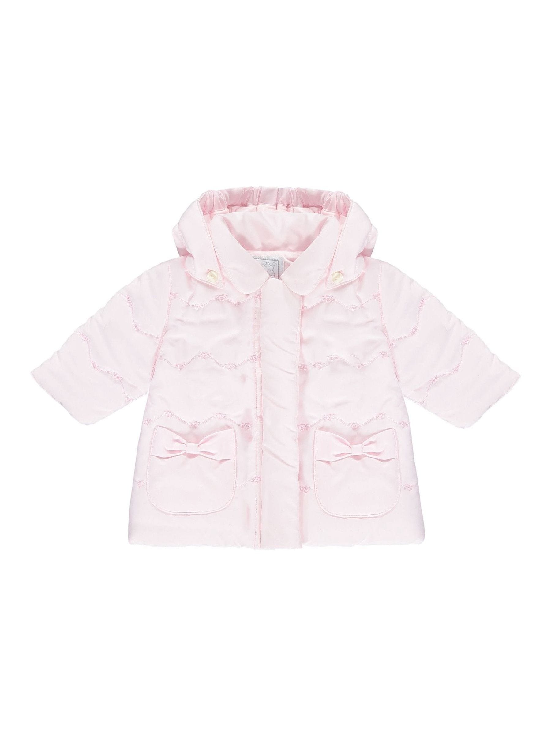 Dsiney Kidz - Emile Et Rose Pink Flower Emb Pockets And Mitts Microfibre Jacket image 2