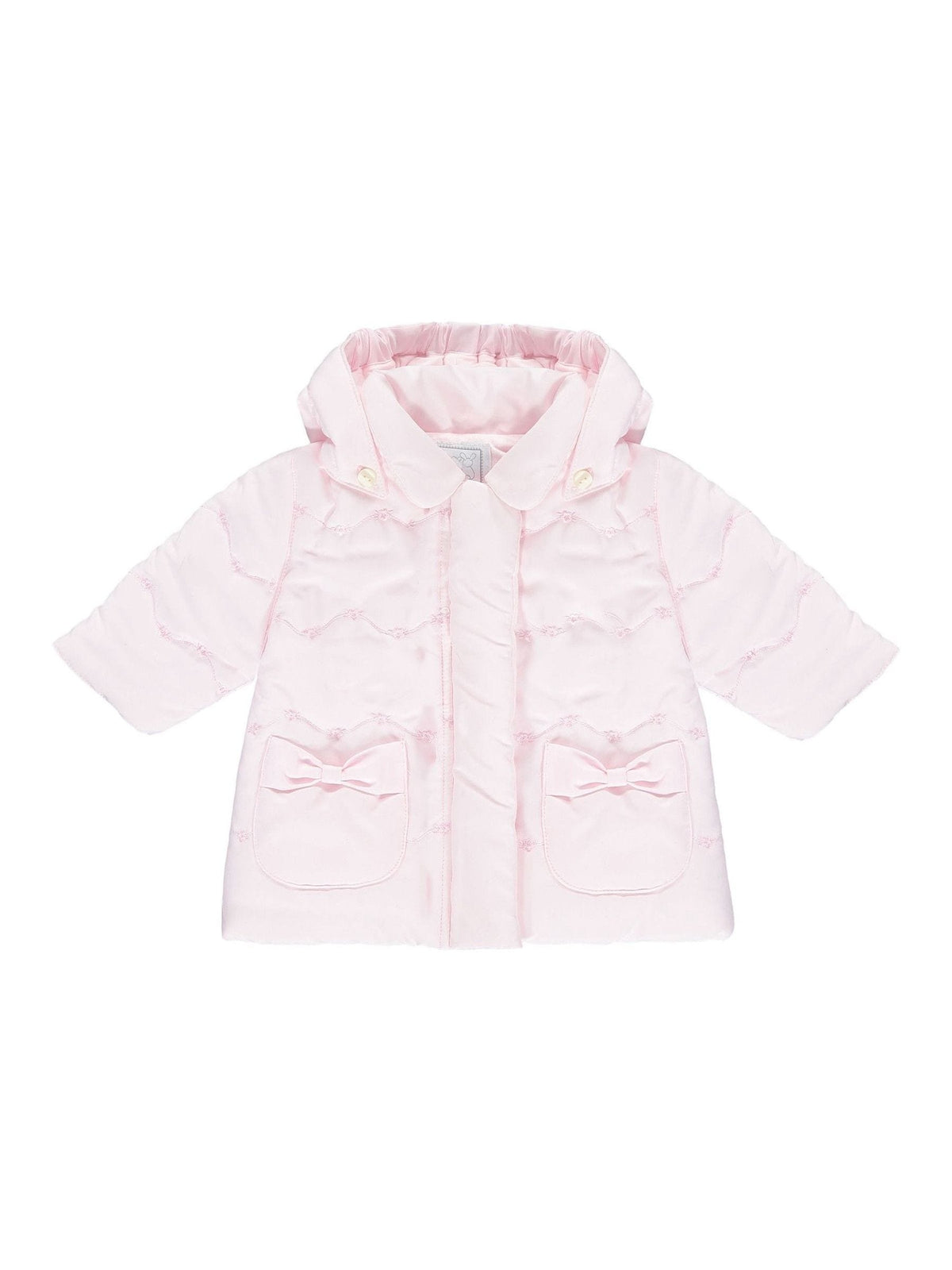Dsiney Kidz - Emile Et Rose Pink Flower Emb Pockets And Mitts Microfibre Jacket image 2