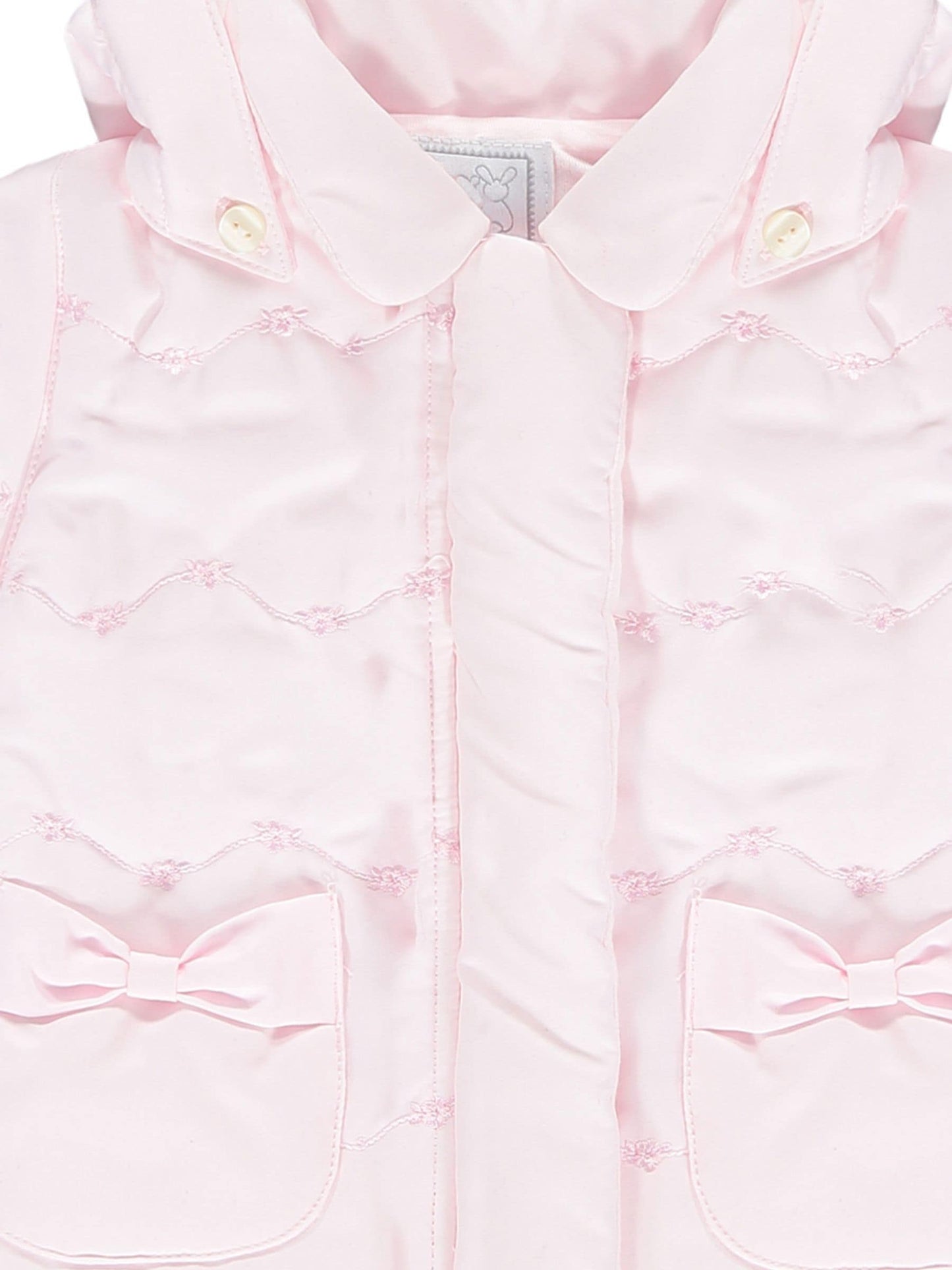 Dsiney Kidz - Emile Et Rose Pink Flower Emb Pockets And Mitts Microfibre Jacket image 4
