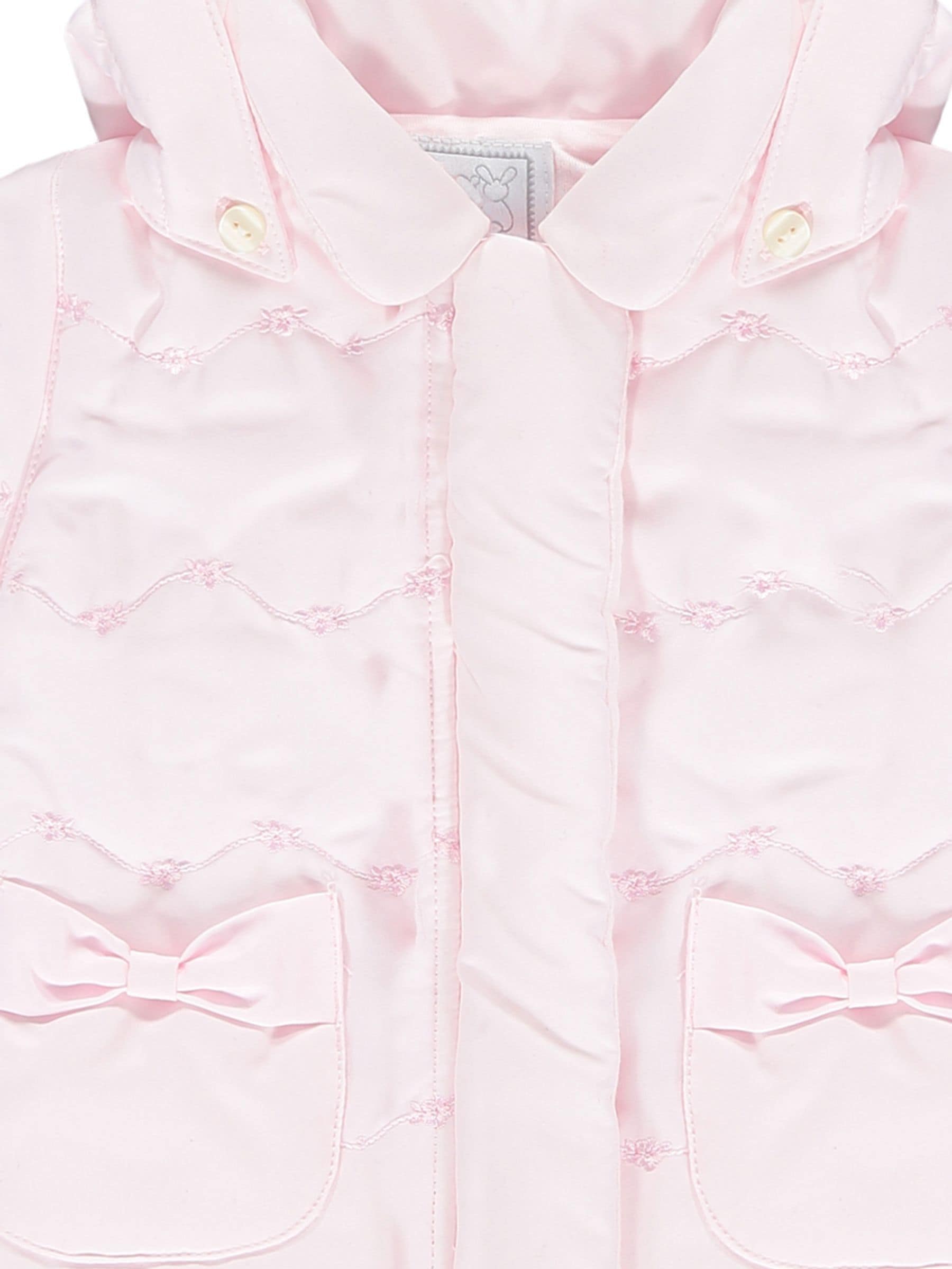 Dsiney Kidz - Emile Et Rose Pink Flower Emb Pockets And Mitts Microfibre Jacket image 4