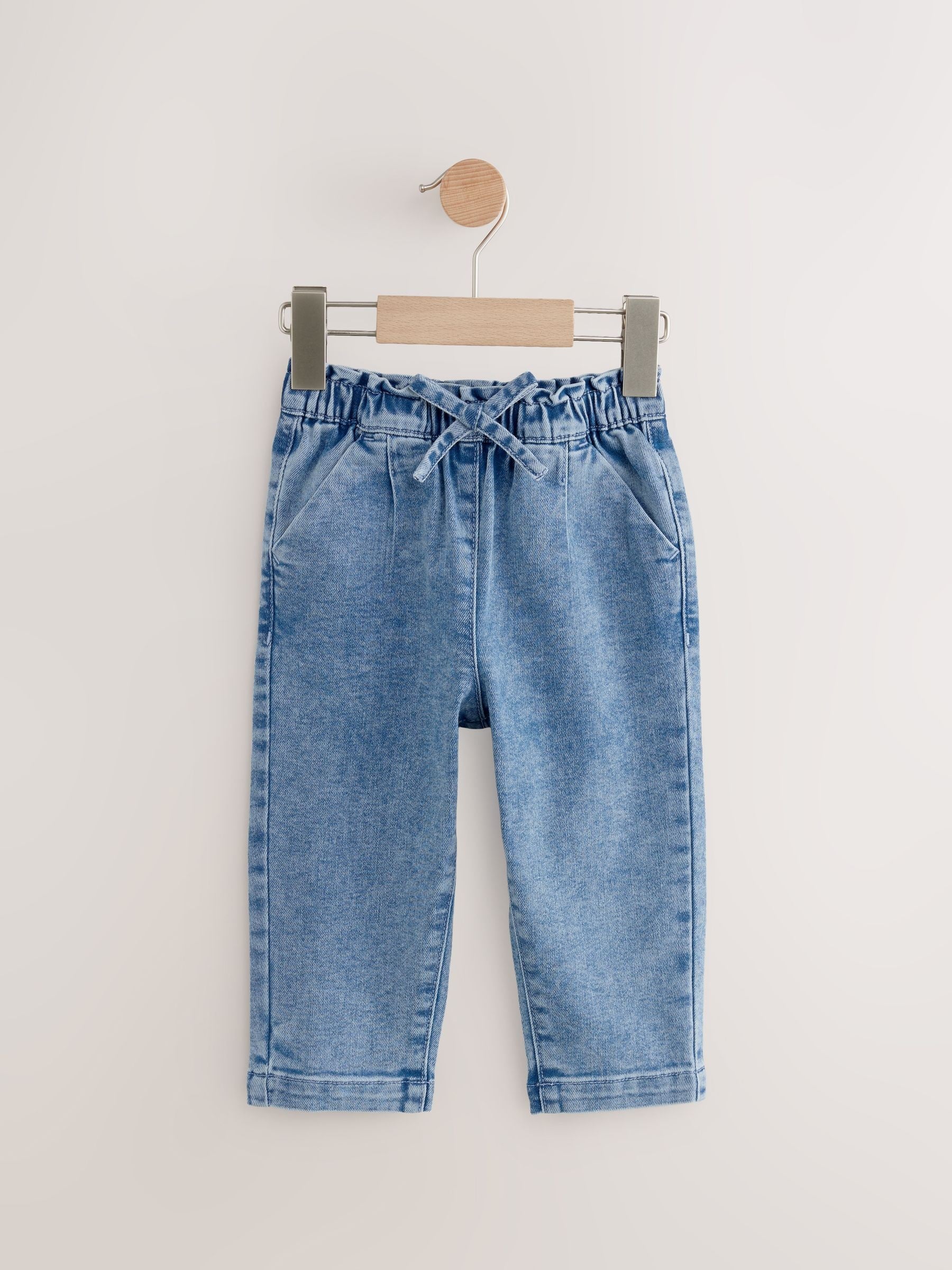 Dsiney Kidz - Light Wash Tie Waist Jeans (3mths-7yrs) image 5