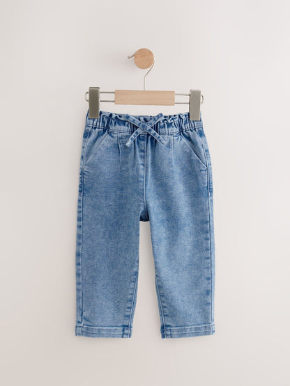 Dsiney Kidz - Light Wash Tie Waist Jeans (3mths-7yrs) image 5