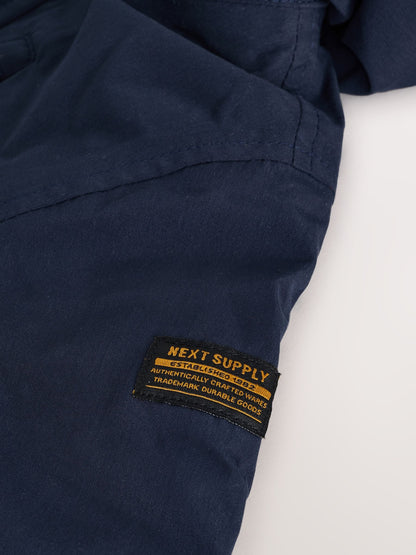 Navy Waterproof Borg Lined Parka Coat (3mths-7yrs)