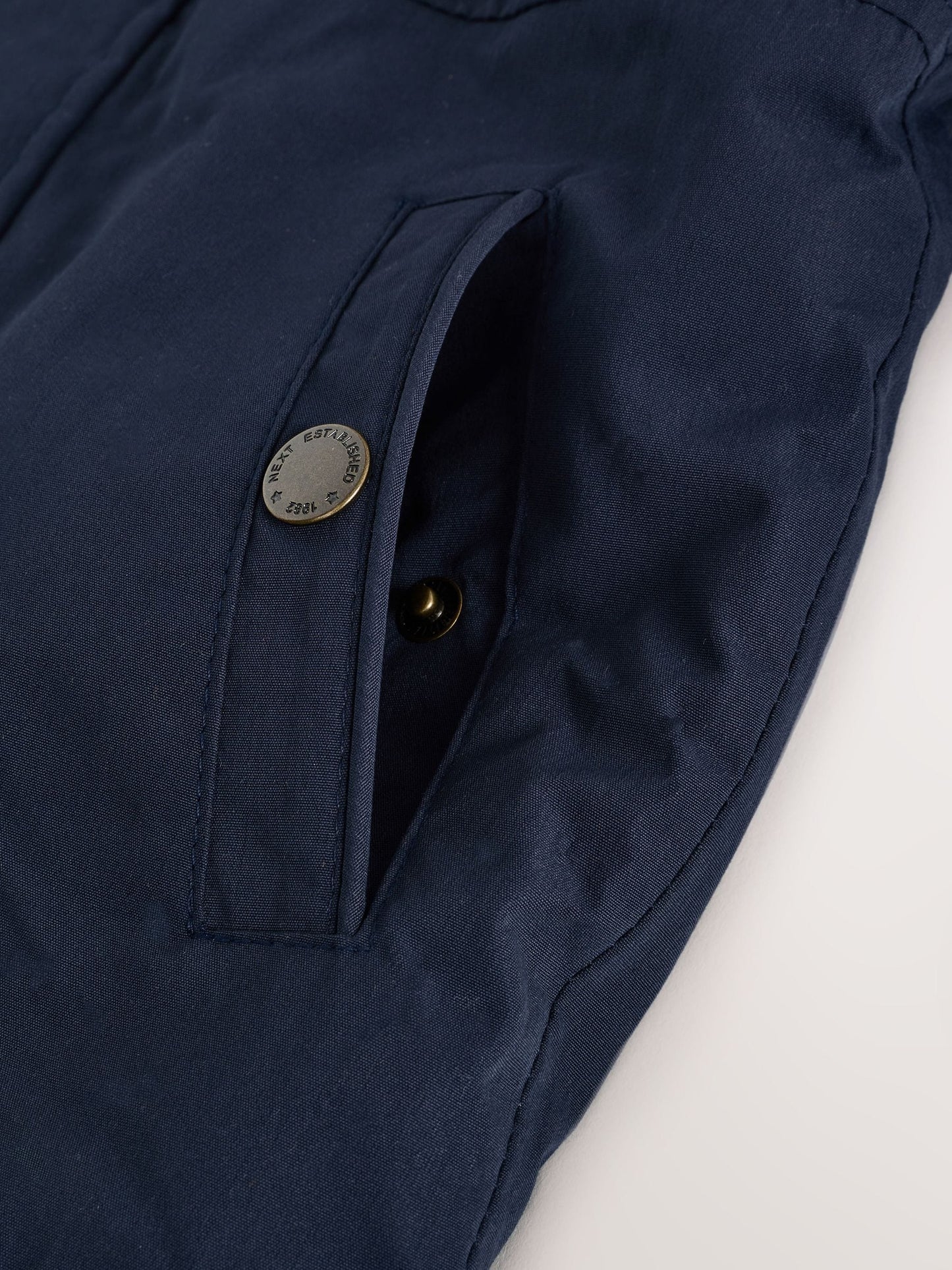 Navy Waterproof Borg Lined Parka Coat (3mths-7yrs)