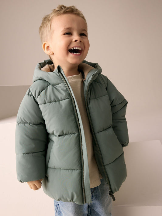 Green Padded Shower Resistant Coat (3mths-7yrs)