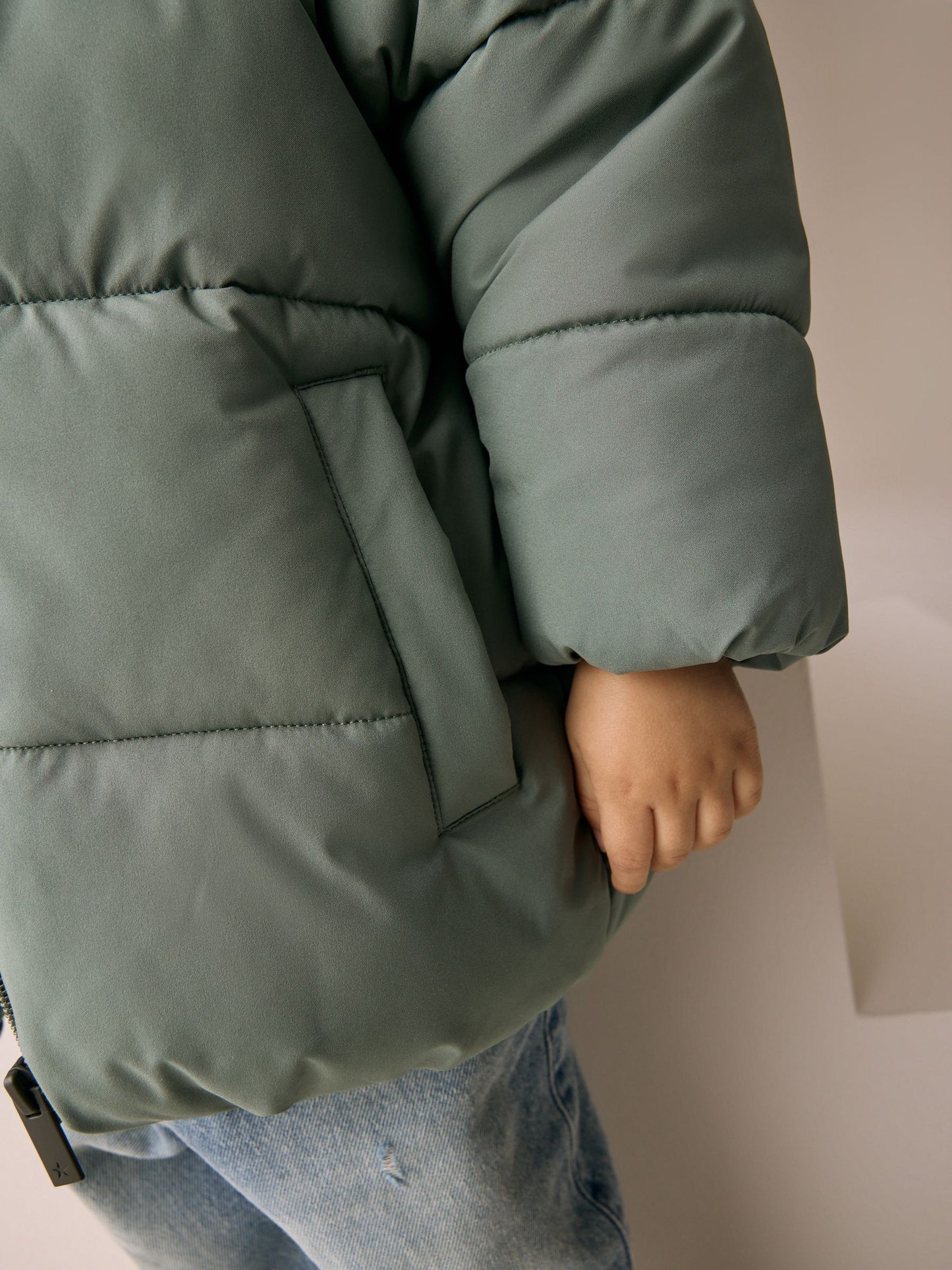 Green Padded Shower Resistant Coat (3mths-7yrs)