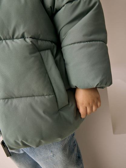 Green Padded Shower Resistant Coat (3mths-7yrs)