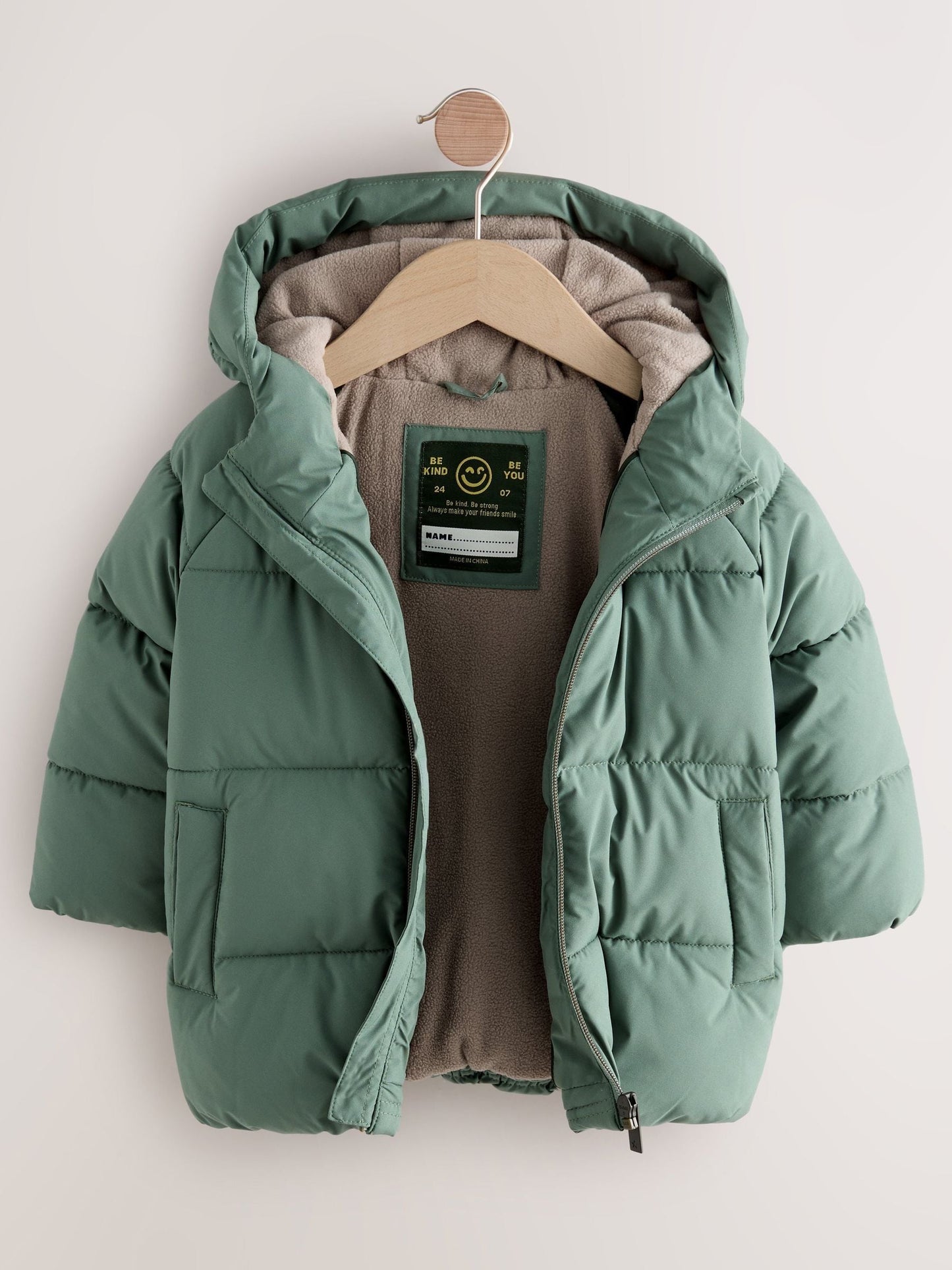 Green Padded Shower Resistant Coat (3mths-7yrs)