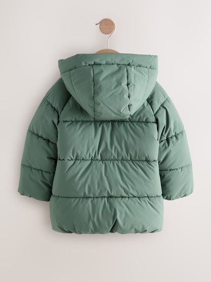 Green Padded Shower Resistant Coat (3mths-7yrs)