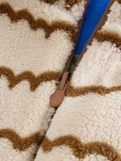 Blue/Green Reversible Borg Jacket (3mths-7yrs)