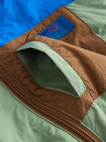 Blue/Green Reversible Borg Jacket (3mths-7yrs)