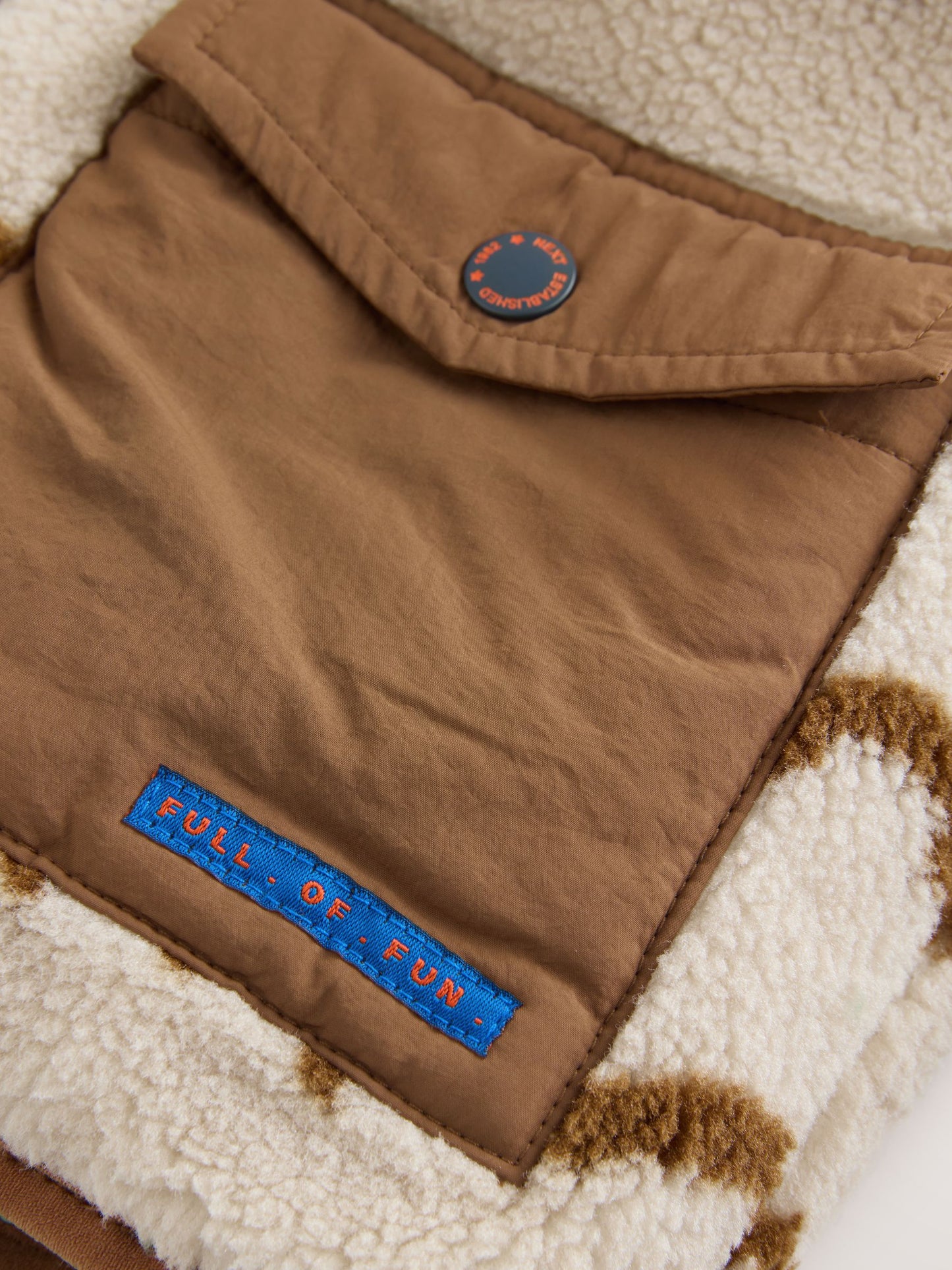 Blue/Green Reversible Borg Jacket (3mths-7yrs)