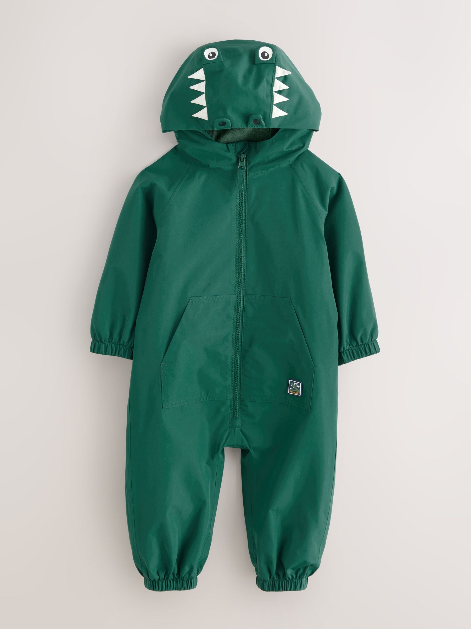 Dsiney Kidz - Green Crocodile Waterproof Fleece Lined Puddlesuit (3mths-7yrs) image 5