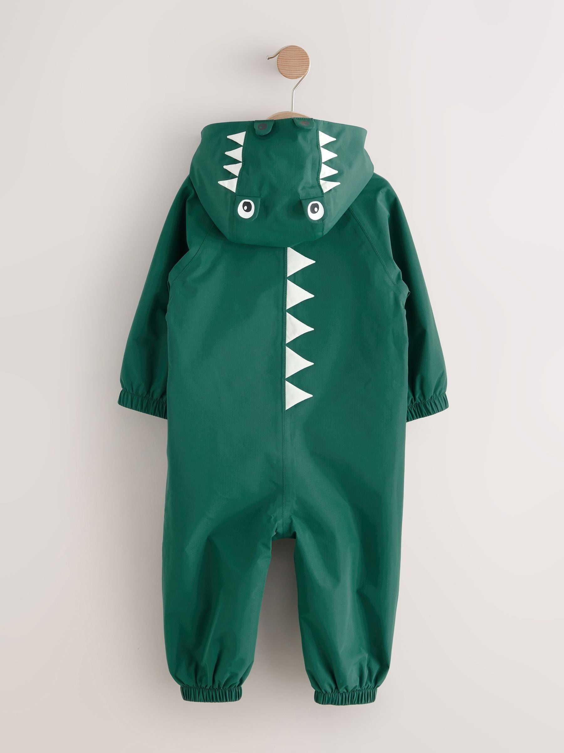 Dsiney Kidz - Green Crocodile Waterproof Fleece Lined Puddlesuit (3mths-7yrs) image 6