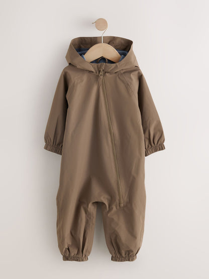 Dsiney Kidz - Brown Waterproof Fleece Lined Puddlesuit (3mths-7yrs) image 4