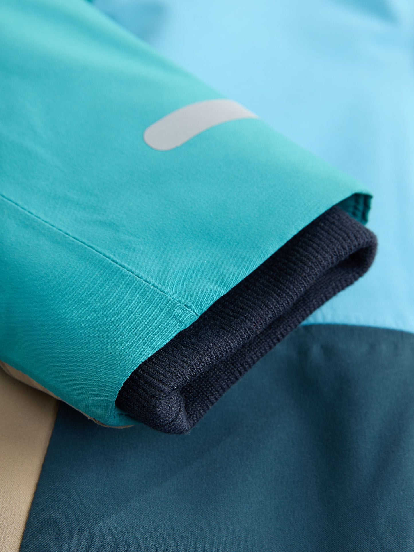 Navy/Turquoise Waterproof Warm Padded Coat (3mths-7yrs)