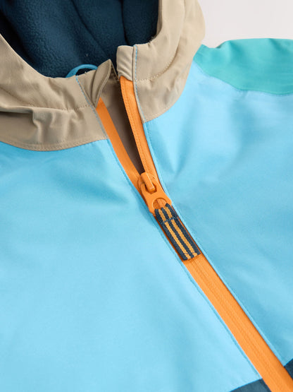 Navy/Turquoise Waterproof Warm Padded Coat (3mths-7yrs)