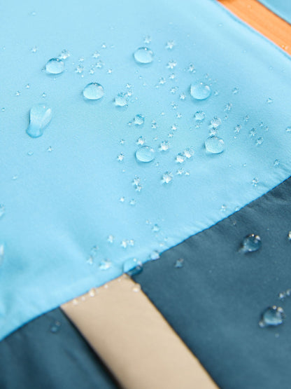 Navy/Turquoise Waterproof Warm Padded Coat (3mths-7yrs)