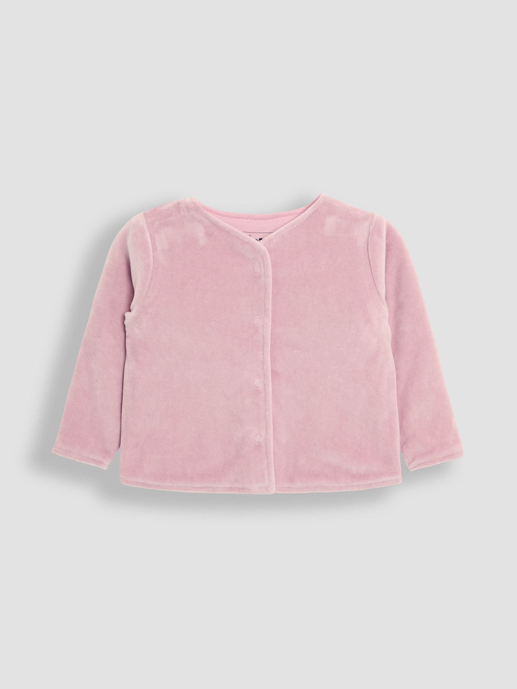 JoJo Maman Bébé Floral 2-Piece Baby Sleepsuit & Velour Jacket Set image 4