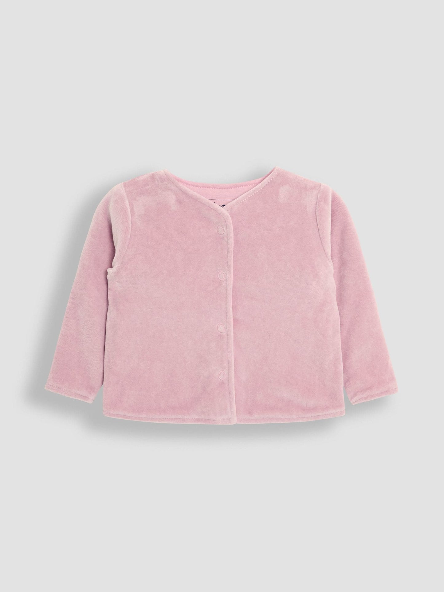 JoJo Maman Bébé Floral 2-Piece Baby Sleepsuit & Velour Jacket Set image 4