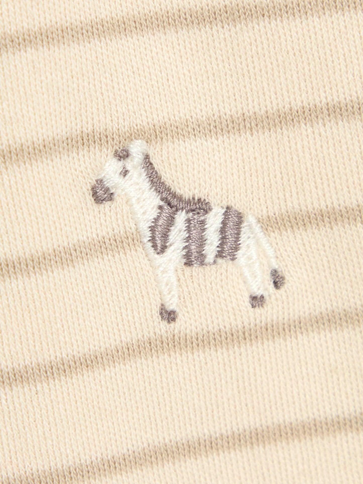 JoJo Maman Bébé Stripe 2-Piece Baby Sleepsuit & Velour Jacket Set image 3