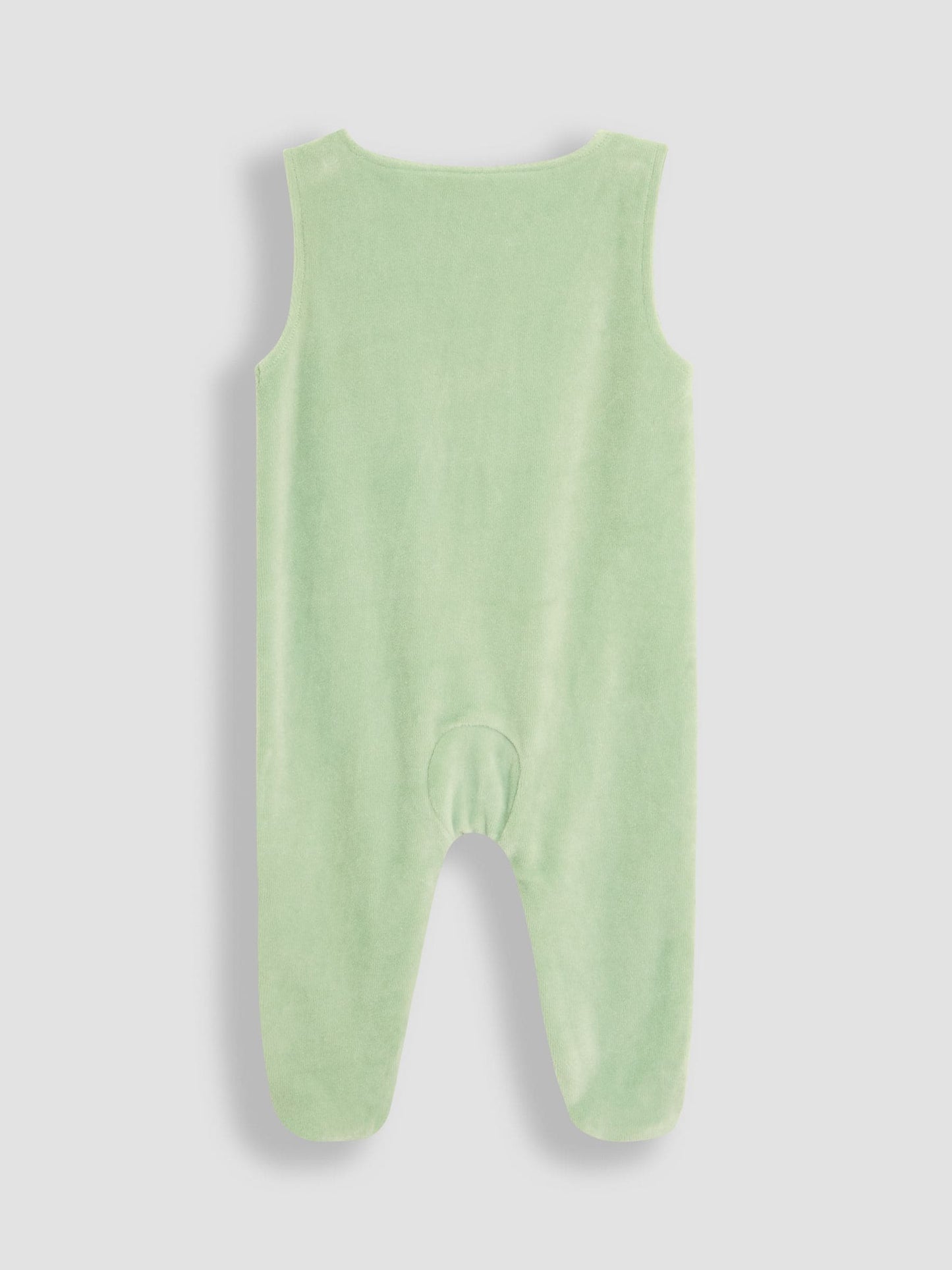 JoJo Maman Bébé Green Cotton Footed 2-Piece Dungarees Set image 4