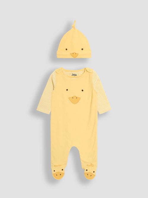 JoJo Maman Bébé Yellow Footed Dungarees Set 3 Piece image 1