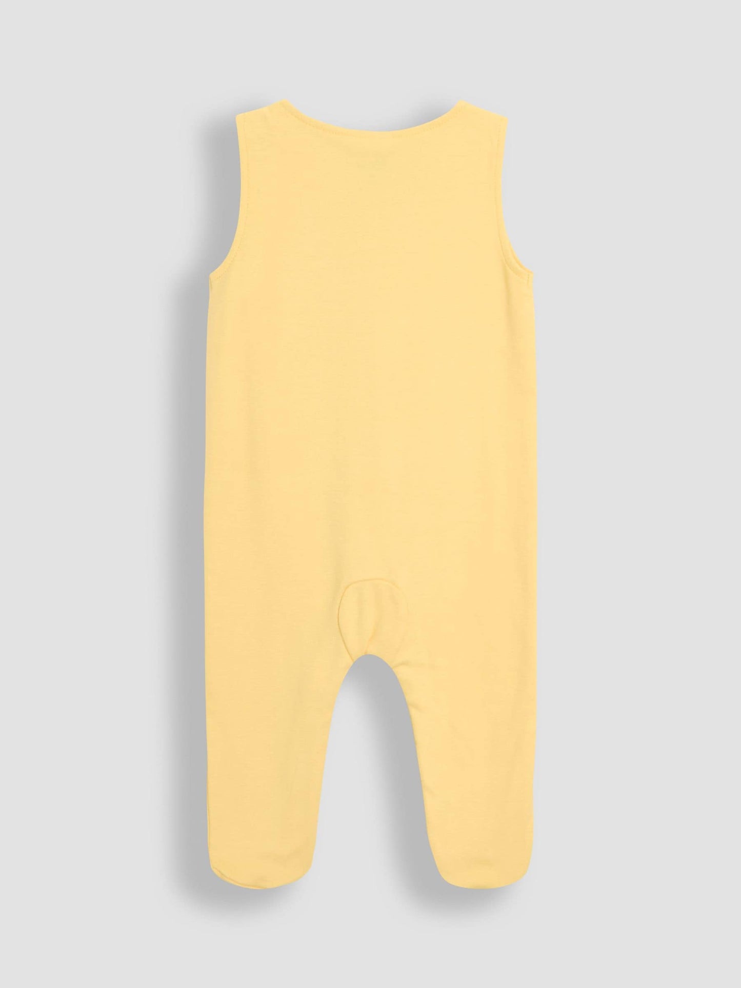 JoJo Maman Bébé Yellow Footed Dungarees Set 3 Piece image 3