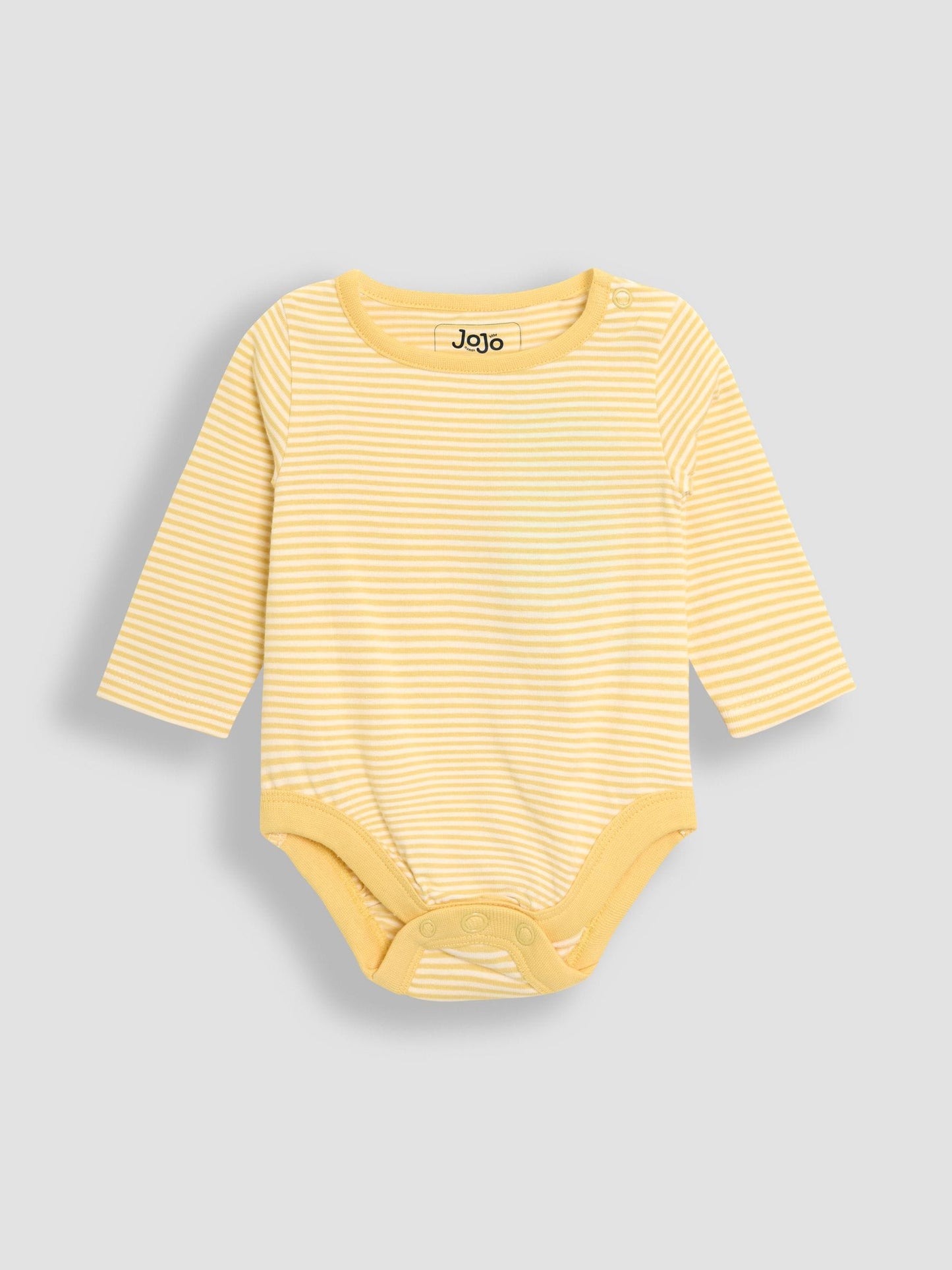 JoJo Maman Bébé Yellow Footed Dungarees Set 3 Piece image 4