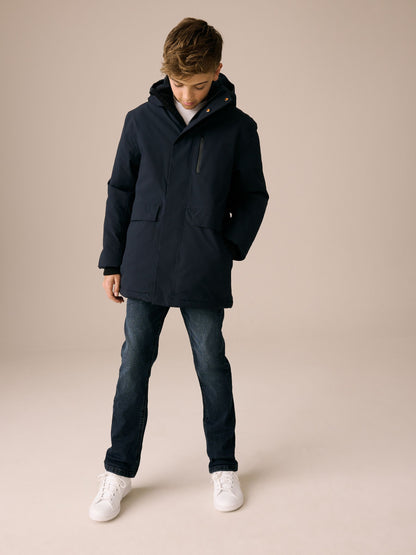 Dsiney Kidz - Navy Waterproof Parka Coat (3-17yrs) image 2
