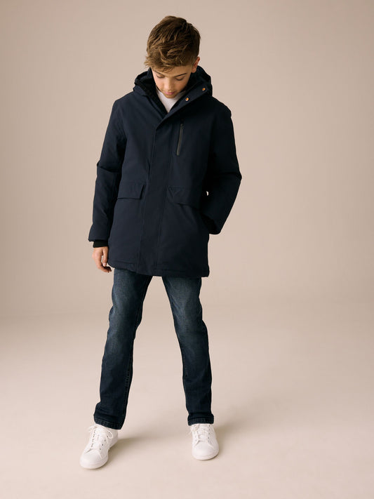 Dsiney Kidz - Navy Waterproof Parka Coat (3-17yrs) image 2